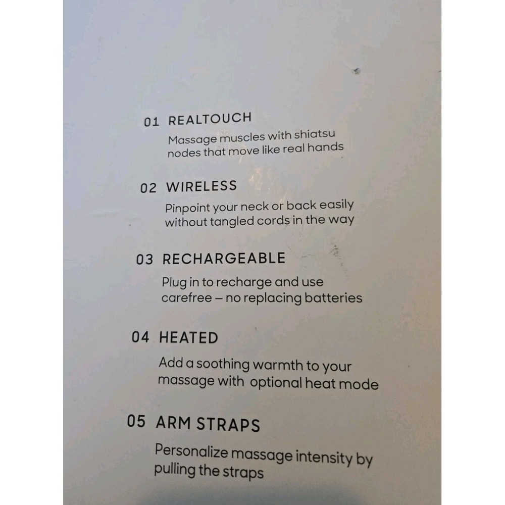 sharper image realtouch shiatsu massager - Picture 6 of 8